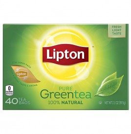 Lipton Pure Green Tea, 100% Natural  Box  40 pcs